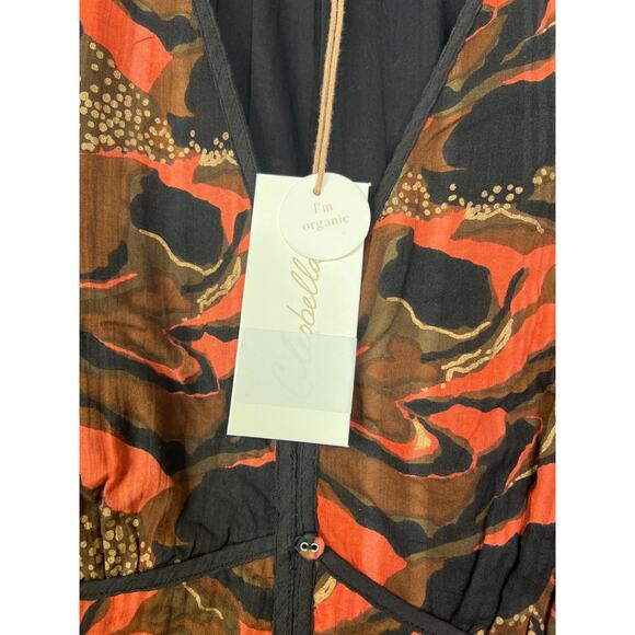 NWT Cleobella Reagen Puff Sleeve V-Neck Fit & Flare Canyon Mini Dress Sz: Medium - Picture 4 of 7